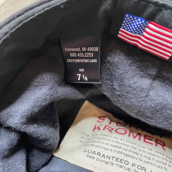 Stormy Kromer Original Gore-Tex Hat Size 7 1/8 Wool Blend Waterproof - Picture 8 of 8